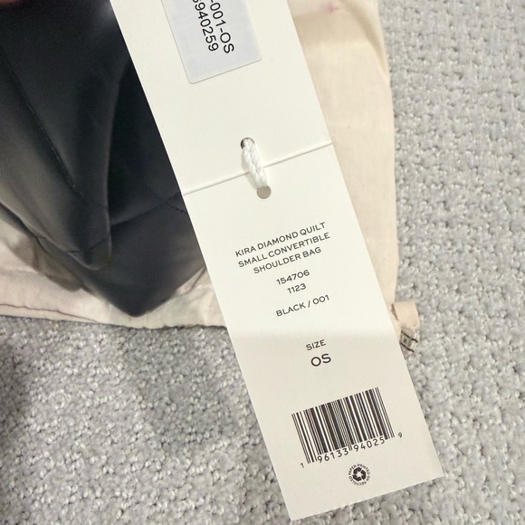 NWT Tory Burch Small Kira Diamond Quilt Shoulder Bag Black - Picture 6 of 7